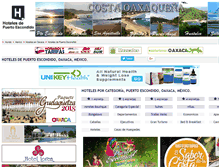 Tablet Screenshot of hotelesdepuertoescondido.com